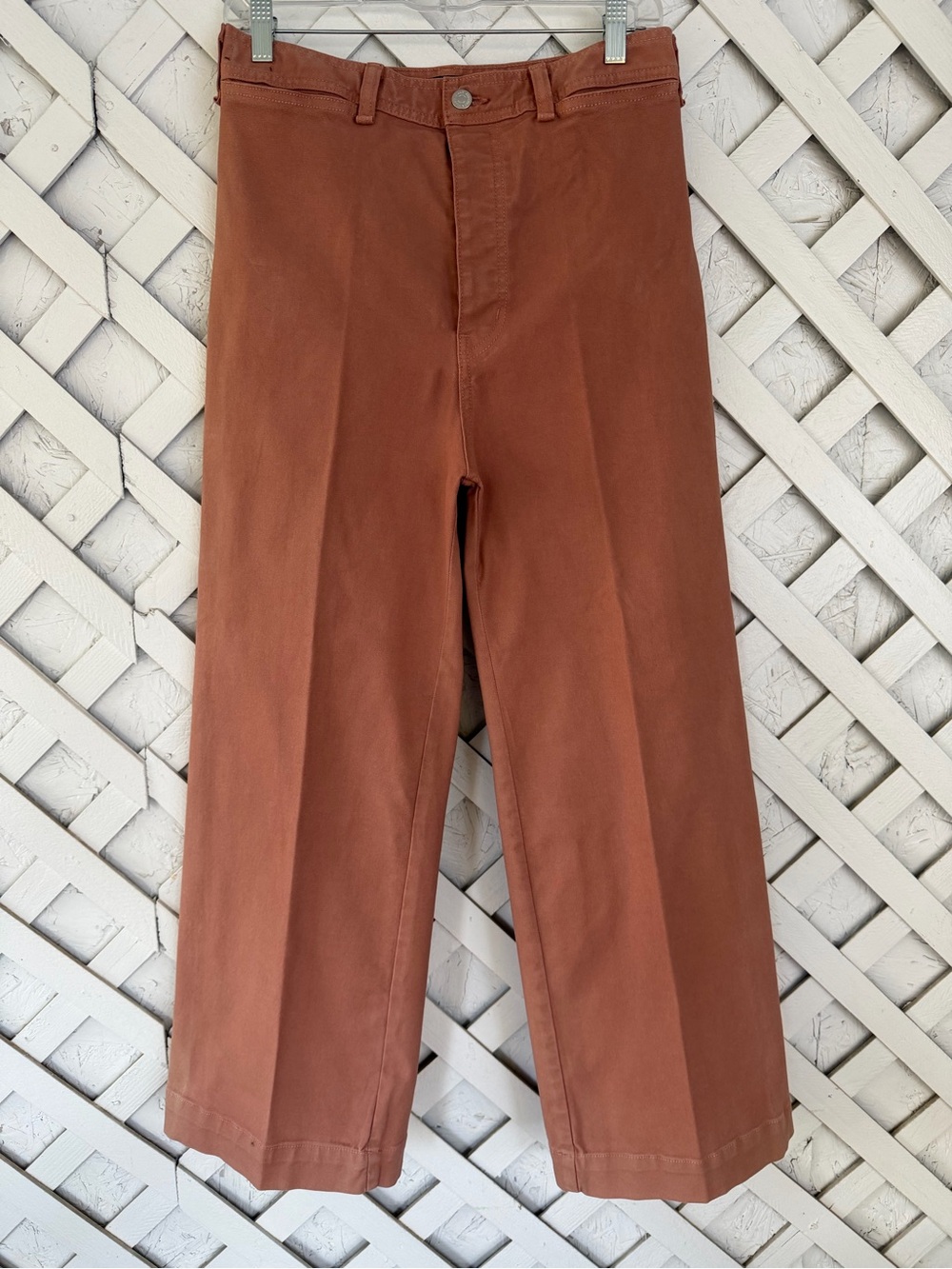 VERONICA BEARD Cynthia Gaucho JEANS Size 29 Cropped Wide Leg Dusty Rose